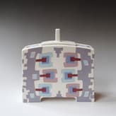 Al 23 19 Doosje, Ingelegd Porselein, H.23x21x6,5cm Terra Delft 1