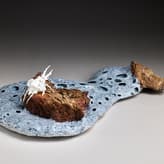 Apocalypse Unfolding I, Bone China, Clay, Glaze, 8 X 22 X 30 Cm, 2024, Photo Andrew Sikorski 1.1