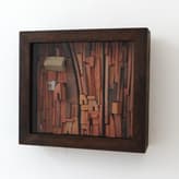 Home for the Homeless 2603, H.23x25,5x6cm, Keramiek, Lijst Glas