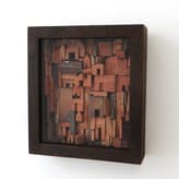 Home for the Homeless 2602, H.25,5x23x6cm, Keramiek, Lijst Glas