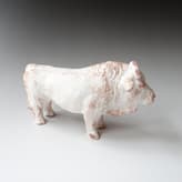 SP223 Charlois stier, 11,5x21x7cm, handgevormd, TerraDelft3