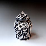 LMFD243 Mini temple jar, h.19xd.14cm, TerraDelft, -1