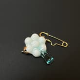 4 Arbor Brooch, 5x4x0.8 Cm, Terra Delft