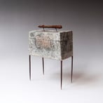 S K25 4 Doosje, Keramiek Metaal Glas, H.21x14x7,5cm, Terra Delft 2