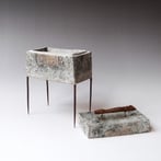 S K25 4 Doosje, Keramiek Metaal Glas, H.21x14x7,5cm, Terra Delft 3