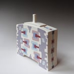 Al 23 19 Doosje, Ingelegd Porselein, H.23x21x6,5cm Terra Delft 2