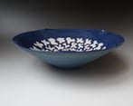 Z X2502 Schaal Blauw Wit Goud, H.10xd.35,5cm, Terra Delft 1