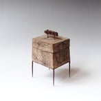 S K25 2 Doosje, Keramiek Metaal Glas, H.14x9x7cm, Terra Delft 2