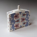 Al 23 19 Doosje, Ingelegd Porselein, H.23x21x6,5cm Terra Delft 5