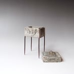S K25 1 Doosje, Keramiek Metaal Glas, H.19x8,5x6,5cm, Terra Delft 3