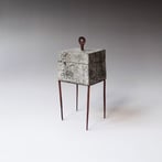 S K25 5 Doosje, Keramiek Metaal Glas, H.19x8x8cm, Terra Delft 2