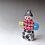 L L2512 F Object Girl, H.21x15x6cm, Terra Delft, No.2