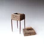 S K25 3 Doosje, Keramiek Metaal Glas, H.19x9x7cm, Terra Delft 3