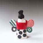 L L2510 Butterfly Woman, H.21x18x5,5cm, Terra Delft, No.2
