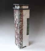25 D5 Vlinderstruik Hoge Doos, H.54x15x15cm, Raku Keramiek Glas 6 Terra Delft