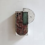 25 D1 Helenium Wand Doos, H.30x21,5x10cm, Raku Keramiek Glas 1 Terra Delft