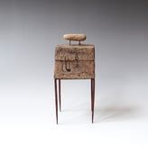 S K25 3 Doosje, Keramiek Metaal Glas, H.19x9x7cm, Terra Delft 1
