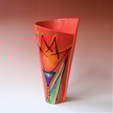 JK3-242-2 Spiralvase, 27x17x12cm, stoneware, handpainted, TerraDelft