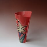 JK3-242-2 Spiralvase, 27x17x12cm, stoneware, handpainted, TerraDelft