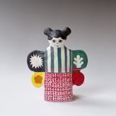 L L2511 a Butterfly Girl, H.17x14x5, Terra Delft, No.1