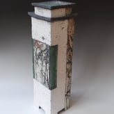 25 D5 Vlinderstruik Hoge Doos, H.54x15x15cm, Raku Keramiek Glas 3 Terra Delft