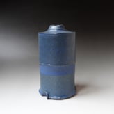 Z X2401 Flesvorm Blauwgroen Mat, H.31,5xd.12cm, Terra Delft 1