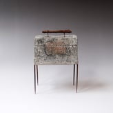 S K25 4 Doosje, Keramiek Metaal Glas, H.21x14x7,5cm, Terra Delft 1