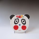 L L2520 Panda Plate, H.1x20,5x18cm, Terra Delft