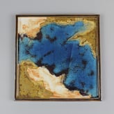 244 Blue in Desert, 21x21x1.5cm, 2023 v
