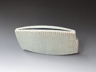 P B2502 Pale Slab Vessel, 2025, H.18x37x6cm., Stoneware, Terra Delft3