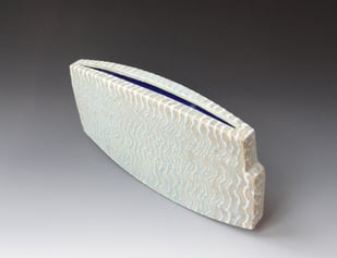P B2502 Pale Slab Vessel, 2025, H.18x37x6cm., Stoneware, Terra Delft4
