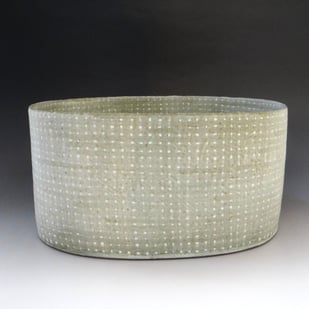 Y S2606 Oval Container, 2025, Stoneware, H.18x35,5x18cm, Terra Delft 1