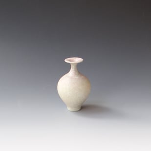 H S2511 Minivaasje, Porselein Kristalglazuur,h.10xd.6cm