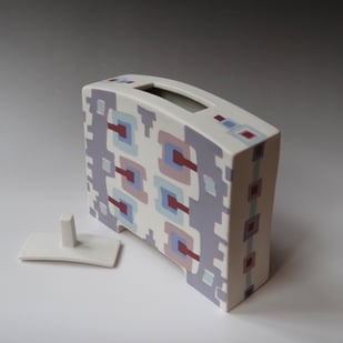 Al 23 19 Doosje, Ingelegd Porselein, H.23x21x6,5cm Terra Delft 3