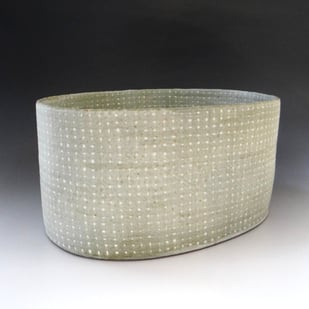 Y S2606 Oval Container, 2025, Stoneware, H.18x35,5x18cm, Terra Delft 2