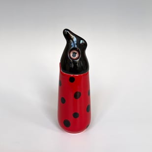 Sh A4 1 Dierendoosje, H. 17,5xd. 6, Terra Delft