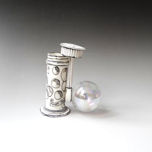 K M2505 Blowing Bubbles Forever, 2025, Porcelain, H.12x11x5,5cm, Terra Delft2