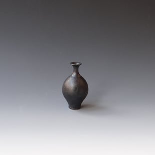 H S2530 Minivaasje, Porselein Kristalglazuur,h.9xd.5cm