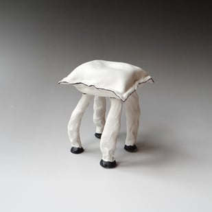 K M2514 a Chair Maquettes, 2025, 12x9x9cm, Porcelain, Terra Delft1