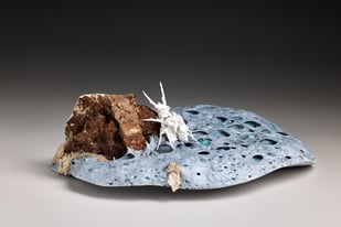Apocalypse Unfolding Ii, Bone China, Clay, Glaze, 13 X 16 X 16 Cm, 2024, Photo Andrew Sikorski 1.1