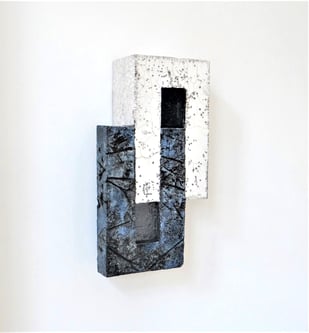 WSS2303 Wand object, 2023, 43x23,5x10cm, keramiek-glazuur- glas, TerraDelft4