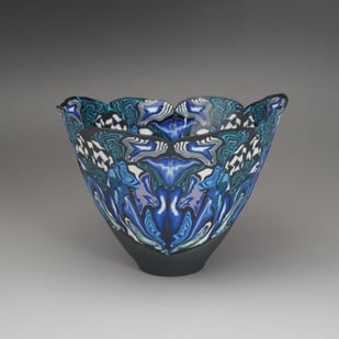 2415 Rhapsody in Blue 2, h.10xd.14cm, porselein 1
