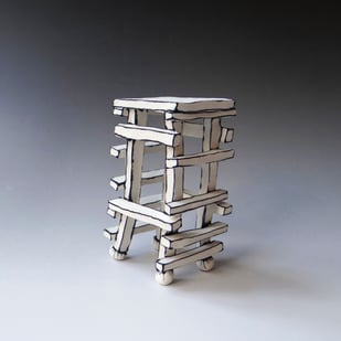 K M2514 D Chair Maquettes, 2025, 13x7x7cm, Porcelain, Terra Delft5