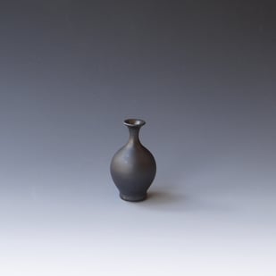 H S2507 Minivaasje, Porselein Kristalglazuur,h.8,5xd.5,5cm