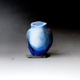 McW20-7 Vase object, stoneware, woodfired, 17x13x3 cm, TerraDelft1