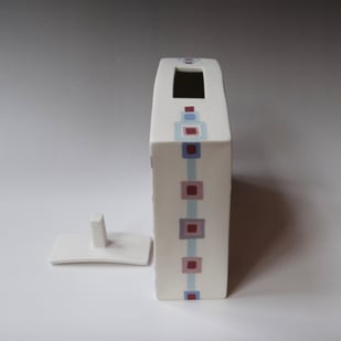 Al 23 19 Doosje, Ingelegd Porselein, H.23x21x6,5cm Terra Delft 4