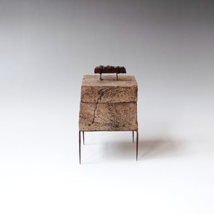 S K25 2 Doosje, Keramiek Metaal Glas, H.14x9x7cm, Terra Delft 1