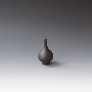 H S2514 Minivaasje, Porselein Kristalglazuur,h.9xd.5cm