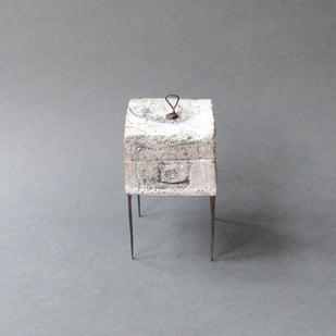 S K25 8 Doosje, Keramiek Metaal Glas, H.17x8x6cm, Terra Delft3