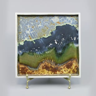 X C2507 Whispering Storm Valley, H.21x21x1.5cm,  1